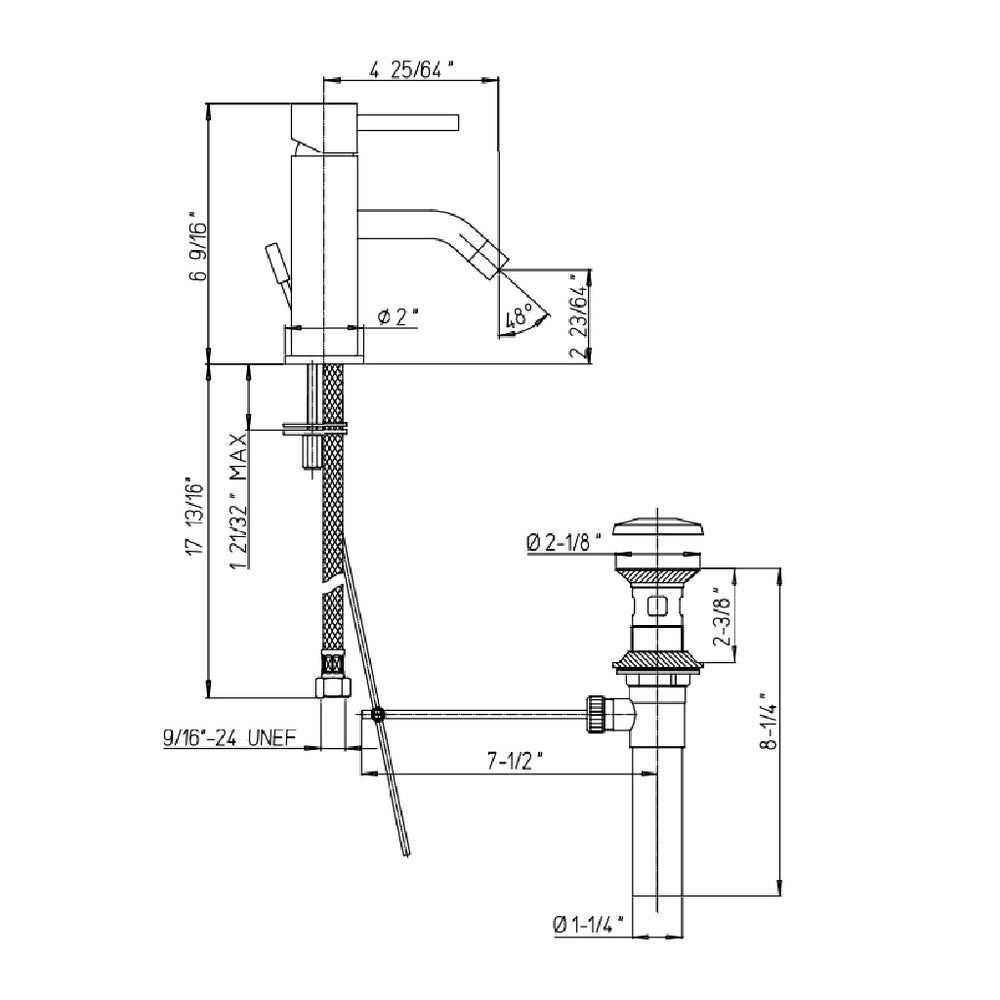 LaToscana E-Commerce Axia Single Control Lavatory Faucet