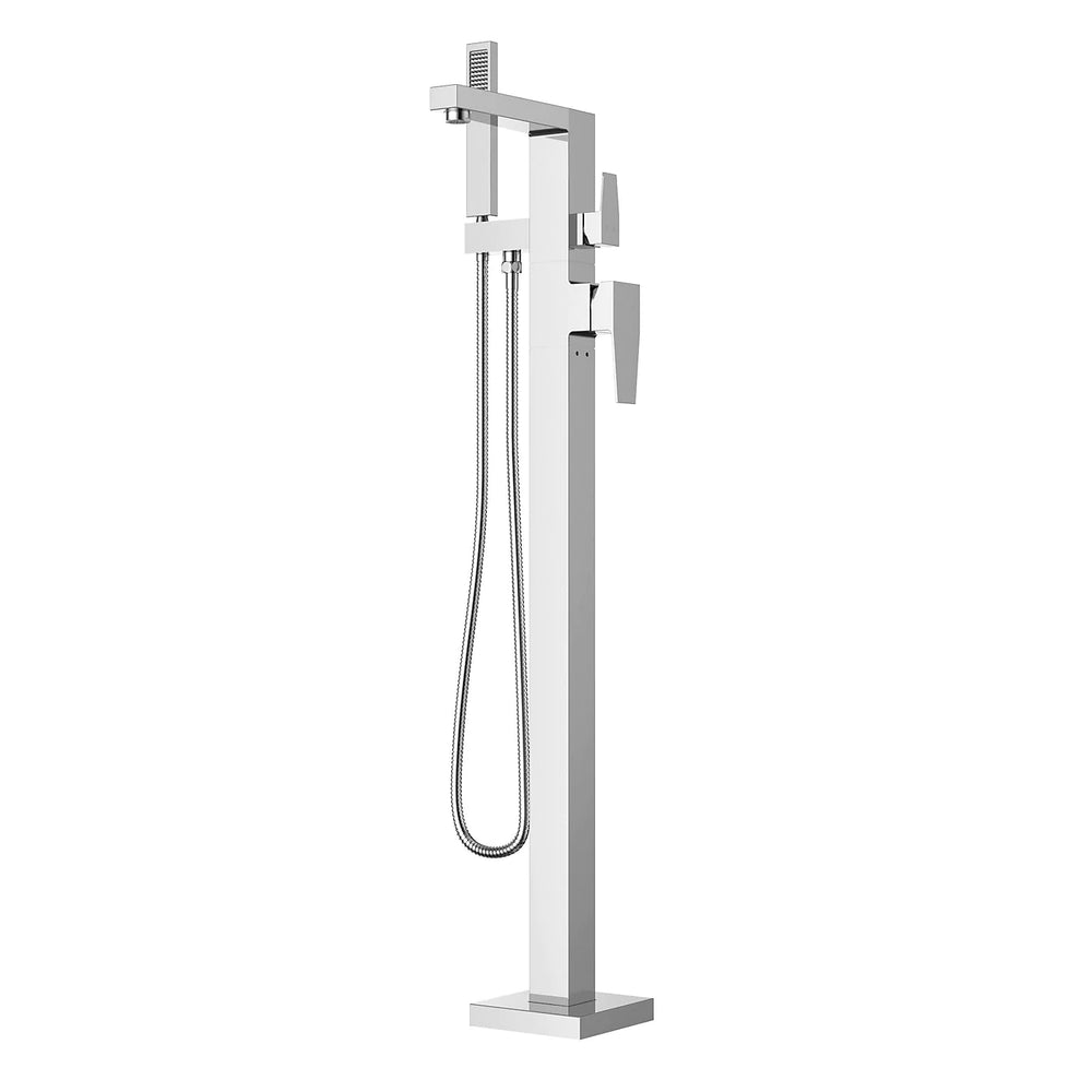 Fortis Abruzzo Single Handle Floor Mount Tub Filler with Hand Shower